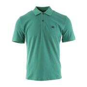 Groene Stretch Piquet Polo voor Heren C.p. Company , Green , Heren