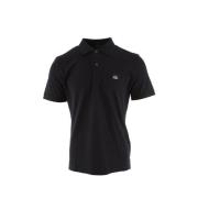 Navy Blue Stretch Piquet Polo Shirt C.p. Company , Blue , Heren