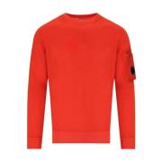 Oranje Merino Wol Trui met Ronde Hals C.p. Company , Orange , Heren