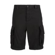 Stretch Utility Shorts Zwart-48 C.p. Company , Black , Heren