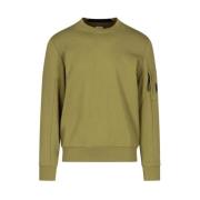 Diagonal Fleece Crew Neck Sweatshirt C.p. Company , Green , Heren