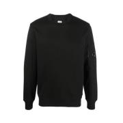 Diagonal Raised Fleece Sweatshirt C.p. Company , Black , Heren