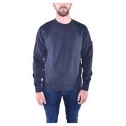 Diagonaal Fleece Lens Sweatshirt C.p. Company , Blue , Heren