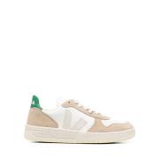 Stijlvolle Low-Top Sneakers in Extra-Wit/Sahara/Smaragd Veja , Multico...