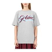 Sportieve Grijze Marled T-Shirt Golden Goose , Gray , Dames