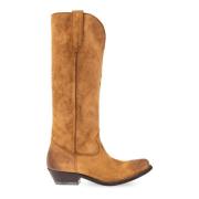 ‘Wish Star’ leren cowboy laarzen Golden Goose , Brown , Dames