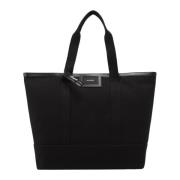 Katoenen canvas schoudertas Axel Arigato , Black , Dames