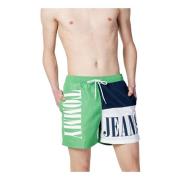 Tommy Hilfiger Jeans Mens Swimwear Tommy Jeans , Green , Heren