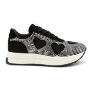 Dames Velvet Sneakers - Herfst/Winter Collectie Love Moschino , Black ...