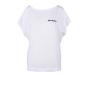 Stijlvol Wit Katoenen T-Shirt Love Moschino , White , Dames
