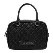 Handtas met Afneembare Band Love Moschino , Black , Dames