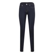 Donkerblauwe Stretch Skinny Jeans Love Moschino , Blue , Dames