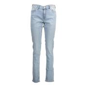 Donkerblauwe uitlopende jeans Love Moschino , Blue , Dames