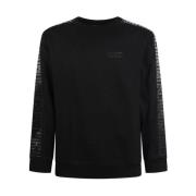Zwarte Katoenen Sweatshirt voor Heren Love Moschino , Black , Heren
