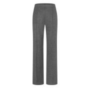 Grijze Broek met Rechte Pijpen MAC , Gray , Dames