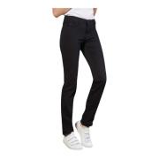 Stijlvolle Straight-Leg Jeans in Zwart MAC , Black , Dames