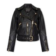 ‘Balfern’ leren jas AllSaints , Black , Dames