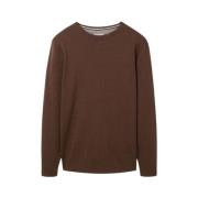 Round-neck Knitwear Tom Tailor , Brown , Heren