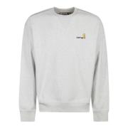 Amerikaanse Script Sweatshirt Carhartt Wip , White , Heren