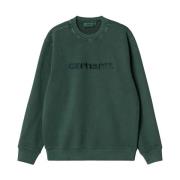 Donkergroene Duster Sweatshirt Carhartt Wip , Green , Heren