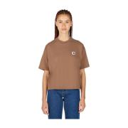 T-Shirts Carhartt Wip , Brown , Dames