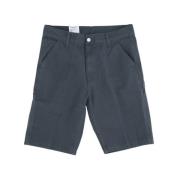 Groene Knie Shorts voor Mannen Carhartt Wip , Blue , Heren