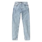 Lichtblauwe Breezy Britt Jeans Nudie Jeans , Blue , Dames