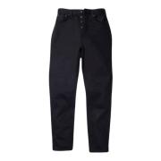 EverBlack Slim-Fit High-Waist Jeans Nudie Jeans , Black , Dames
