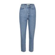Ruimvallende high-waisted mom jeans Gestuz , Blue , Dames