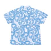 Streetwear Korte Mouw Shirts Collectie Obey , Blue , Heren