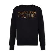 Sweatshirt with logo Versace Jeans Couture , Black , Dames