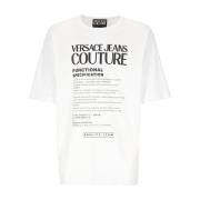 Korte Mouw T-shirt Versace Jeans Couture , White , Heren