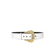 Witte Couture Riem voor Vrouwen Versace Jeans Couture , White , Dames