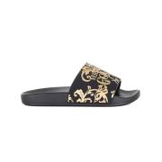 Dames Slippers Versace Jeans Couture , Black , Dames