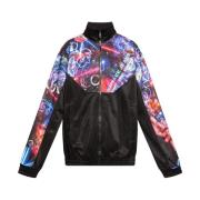 Ruimte Motief Track Jacket Versace Jeans Couture , Black , Heren