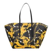 Abstract Multicolor Chain Couture Shopper Versace Jeans Couture , Mult...