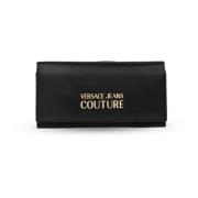 Portemonnee met logo Versace Jeans Couture , Black , Dames