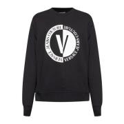 Sweatshirt met logo Versace Jeans Couture , Black , Heren