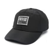 Zwarte baseball cap voor vrouwen Versace Jeans Couture , Black , Dames