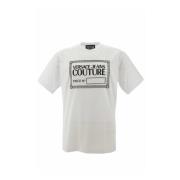 Iconisch Logo Heren T-shirt Versace Jeans Couture , White , Heren