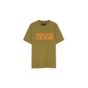 Groen Logo T-Shirt Versace Jeans Couture , Green , Heren