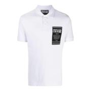 Witte Korte Mouw Heren Polo - XXL Versace Jeans Couture , White , Here...