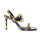 Multicolor Barok Print Hoge Hak Sandalen - Maat 38 Versace Jeans Coutu...