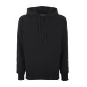 Zwarte hoodie met witte logo belettering - L Versace Jeans Couture , B...