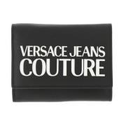 Tactiele Logo Portemonnee - Saffiano Leer Versace Jeans Couture , Blac...