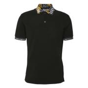 Zwarte Polo Versace Jeans Couture , Black , Heren