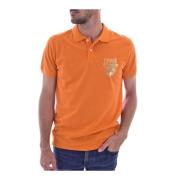 Polo Shirt Cavalli Class , Orange , Heren