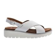Flat Sandals ara , White , Dames