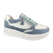 Schoenen Sneaker Waldläufer , Blue , Dames