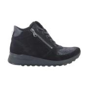 Zwarte Hiroko Stijlvolle Sneakers Waldläufer , Black , Dames